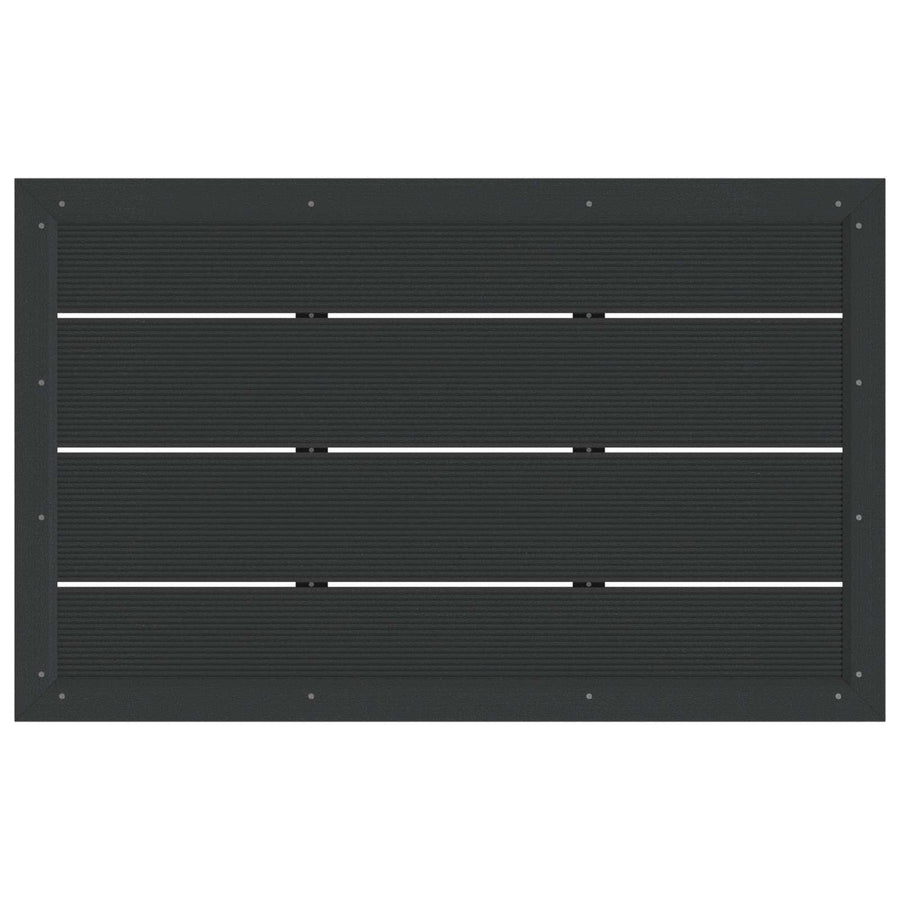 Douchebasisplaat Zwart 101 x 63 x 5,5 cm WPC