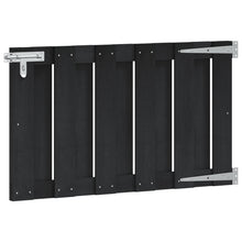 Tuinpoort 100 x 60 cm WPC en Aluminium Zwart