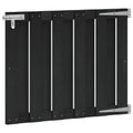 Tuinpoort 100 x 80 cm WPC en Aluminium Zwart