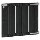 Tuinpoort 100x80 cm WPC aluminium zwart
