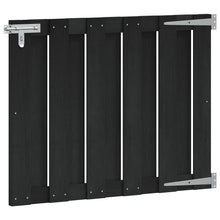Tuinpoort 100 x 80 cm WPC en Aluminium Zwart