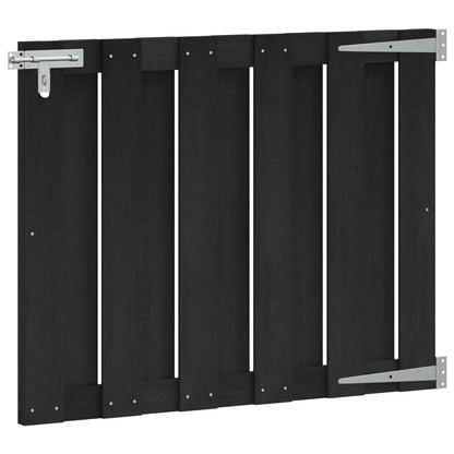 Tuinpoort 100 x 80 cm WPC en Aluminium Zwart