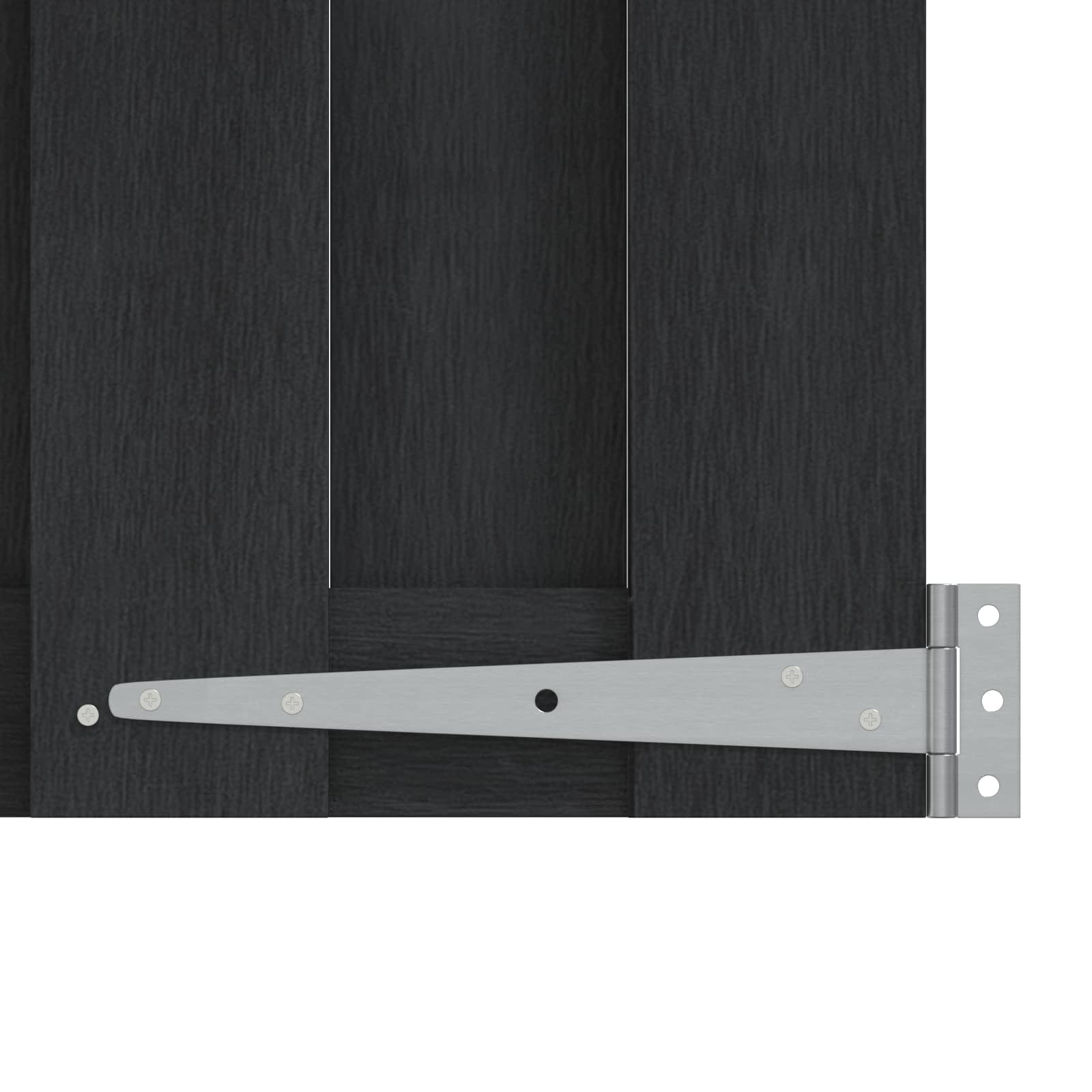 Tuinpoort 100 x 100 cm WPC en Aluminium Zwart