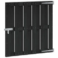 Tuinpoort 100 x 100 cm WPC en Aluminium Zwart