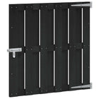 Tuinpoort 100x100 cm WPC aluminium zwart