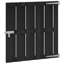 Tuinpoort 100 x 100 cm WPC en Aluminium Zwart