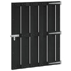 Tuinpoort 100x112 cm WPC aluminium zwart