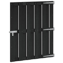Tuinpoort 100 x 112 cm WPC en Aluminium Zwart