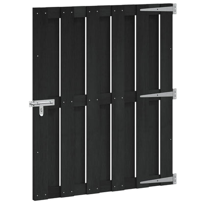 Tuinpoort 100 x 112 cm WPC en Aluminium Zwart