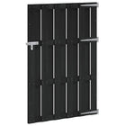 Tuinpoort 100x150 cm WPC aluminium zwart