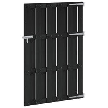 Tuinpoort 100 x 150 cm WPC en Aluminium Zwart