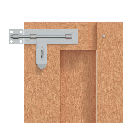 Tuinpoort 100 x 60 cm WPC en Aluminium Bruin