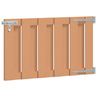 Tuinpoort 100 x 60 cm WPC en Aluminium Bruin