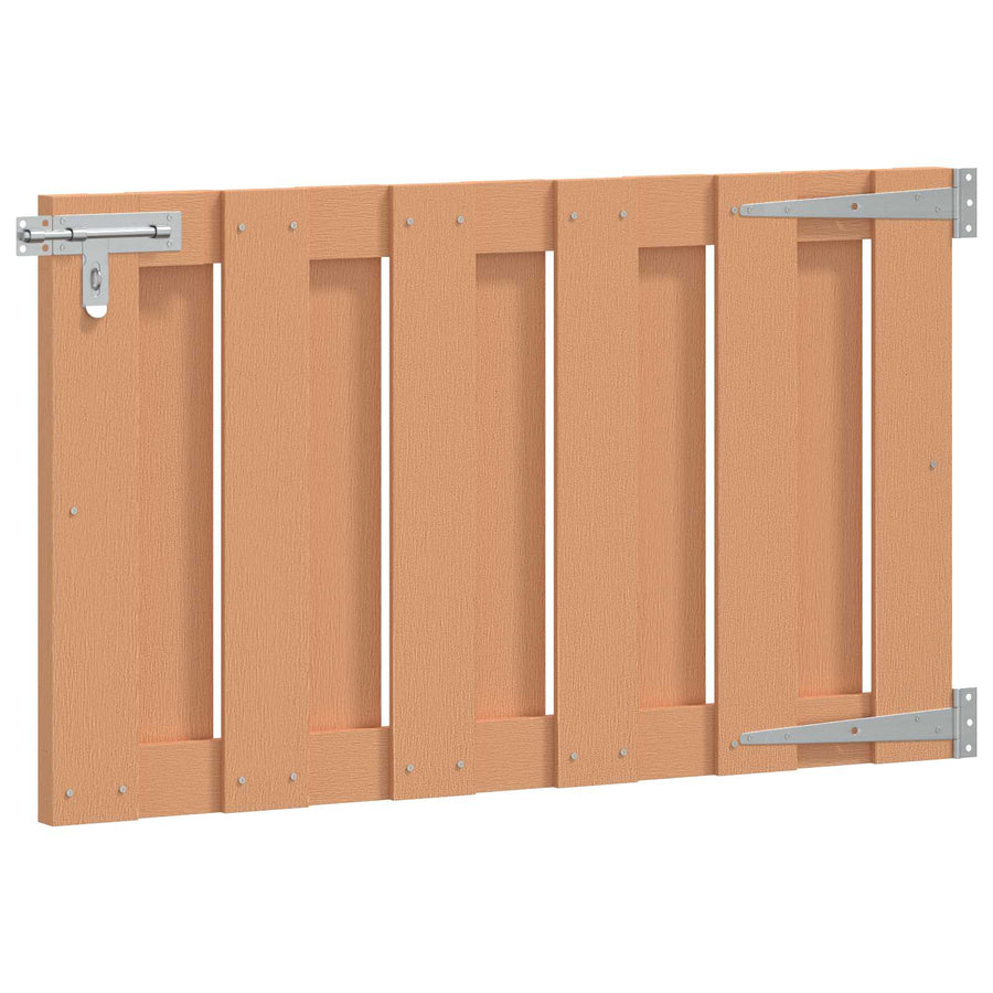 Tuinpoort 100 x 60 cm WPC en Aluminium Bruin