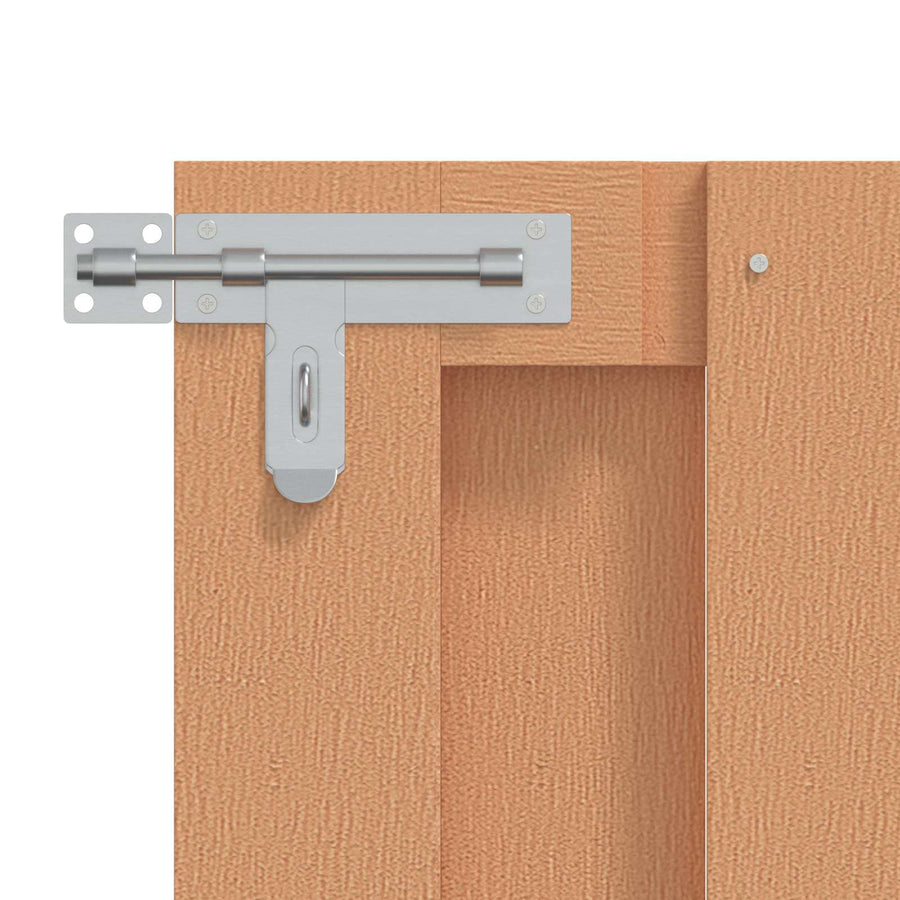 Tuinpoort 100 x 80 cm WPC en Aluminium Bruin