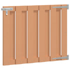 Tuinpoort 100x80 cm WPC aluminium bruin