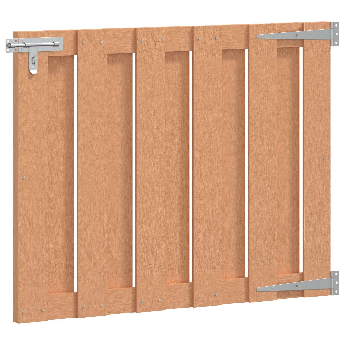Tuinpoort 100 x 80 cm WPC en Aluminium Bruin