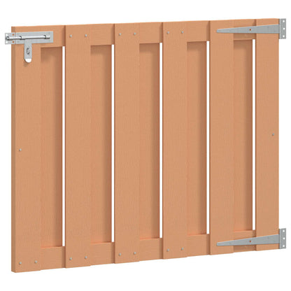 Tuinpoort 100 x 80 cm WPC en Aluminium Bruin
