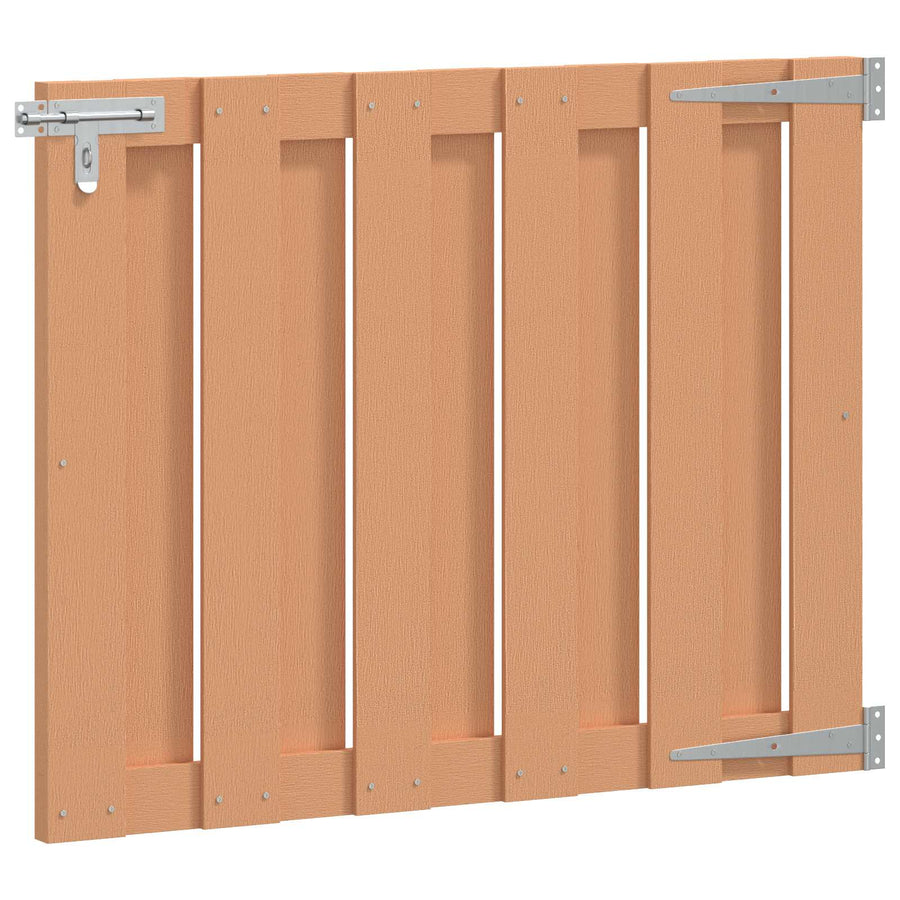Tuinpoort 100 x 80 cm WPC en Aluminium Bruin