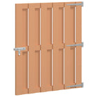 Tuinpoort 100x112 cm WPC aluminium bruin