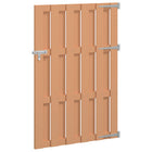 Tuinpoort 100x150 cm WPC aluminium bruin