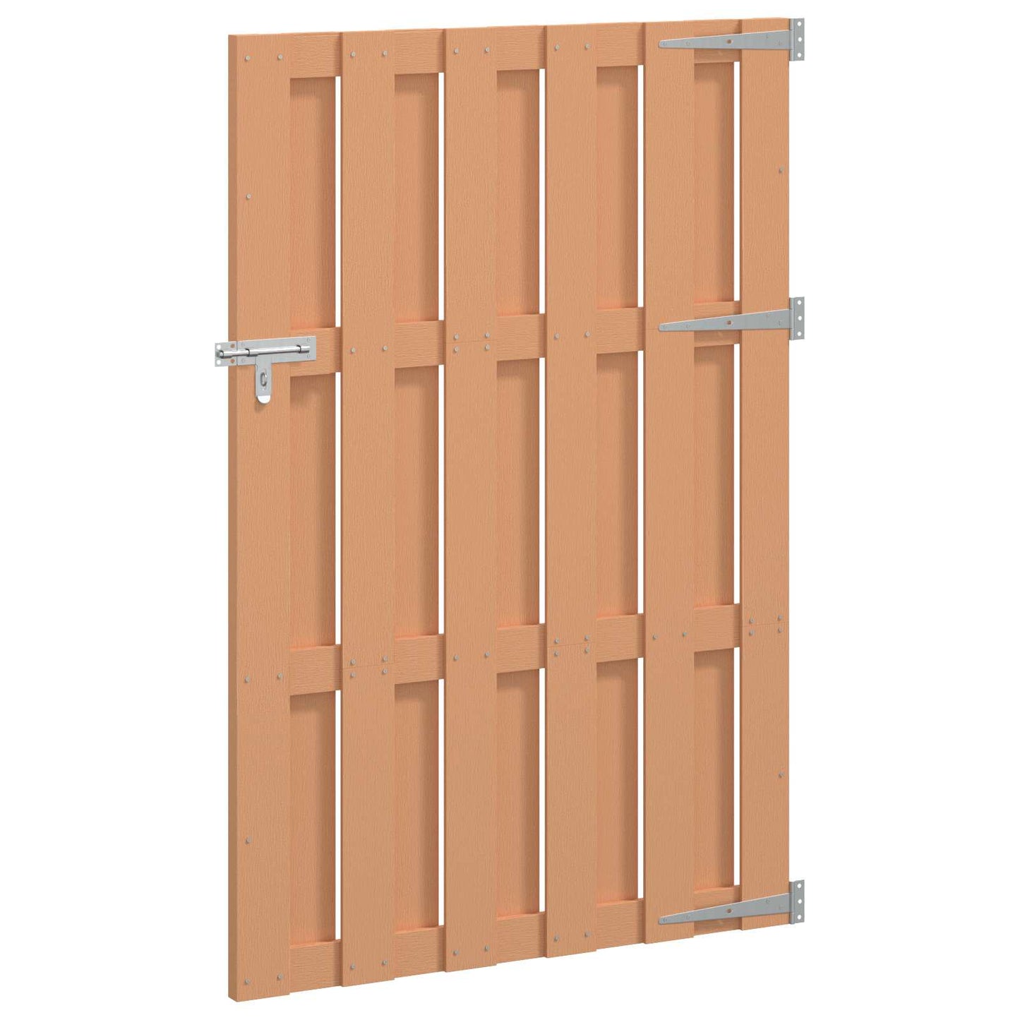 Tuinpoort 100 x 150 cm WPC en Aluminium Bruin