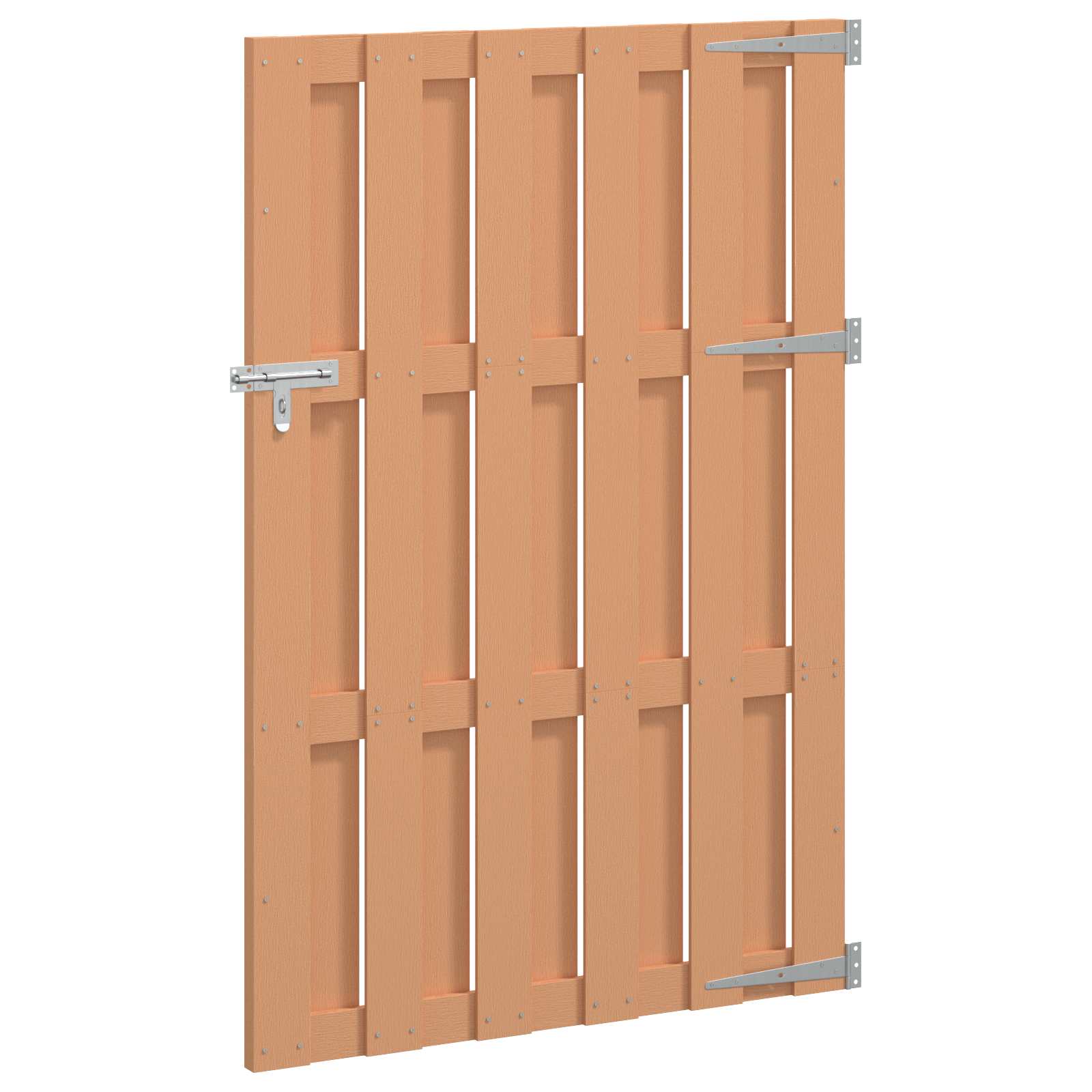Tuinpoort 100 x 150 cm WPC en Aluminium Bruin