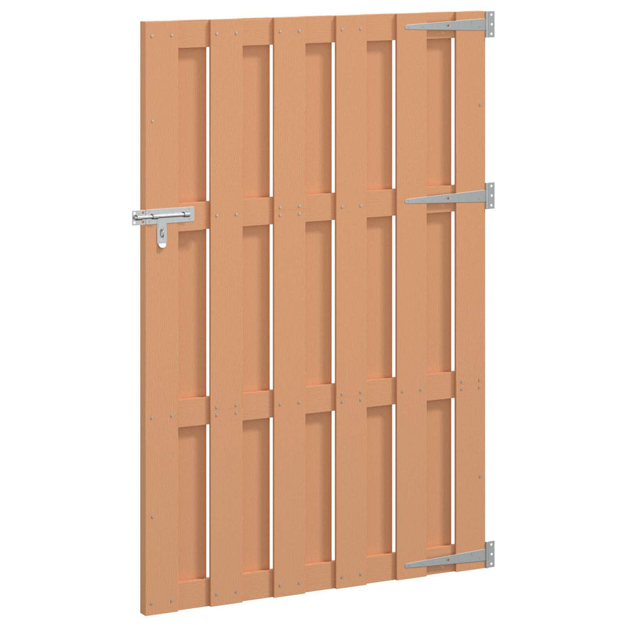 Tuinpoort 100 x 150 cm WPC en Aluminium Bruin
