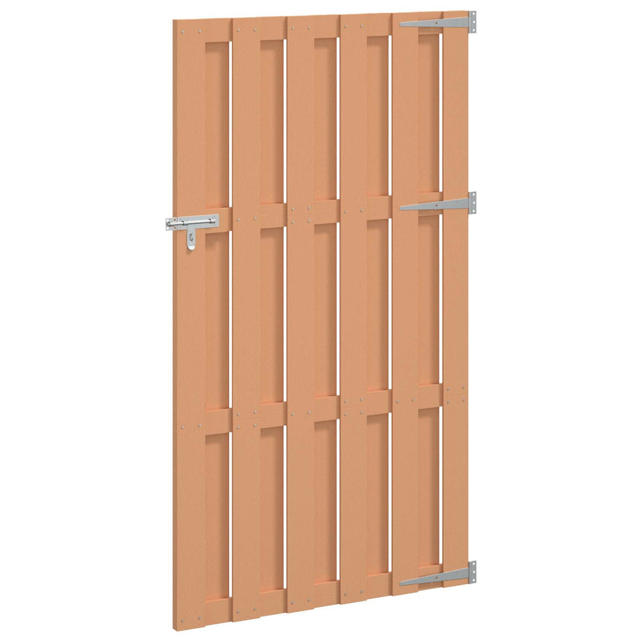 Tuinpoort 100 x 180 cm WPC en Aluminium Bruin