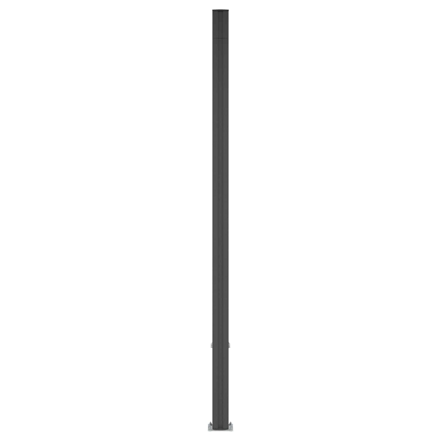 Hekpaneel WPC en Aluminium Zwart