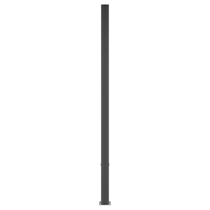 Hekpaneel WPC en Aluminium Zwart