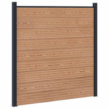 Hekpaneel WPC en Aluminium Bruin