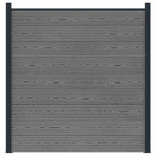 Hekpaneel WPC en Aluminium Grijs