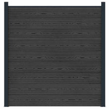 Hekpaneel WPC en Aluminium Zwart