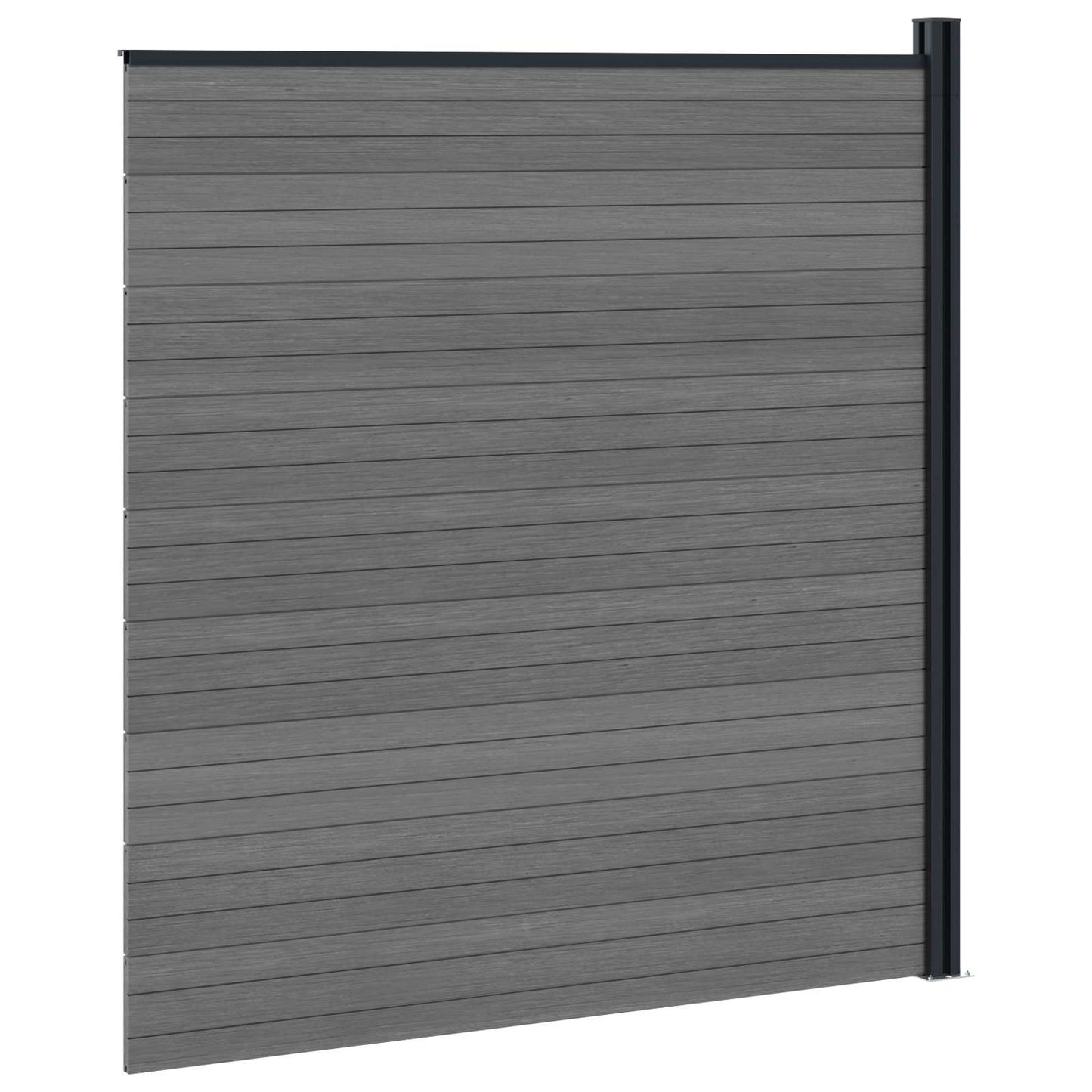 Hekpaneel WPC en Aluminium Grijs