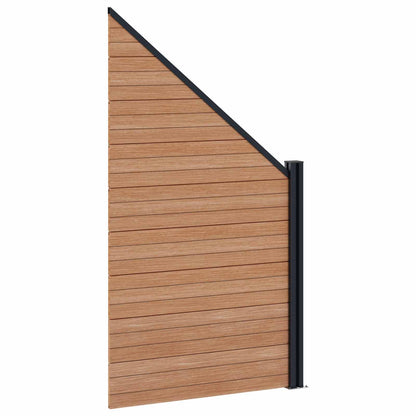 Hekpaneel WPC en Aluminium Bruin