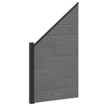 Hekpaneel WPC en Aluminium Grijs