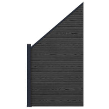 Hekpaneel WPC en Aluminium Zwart