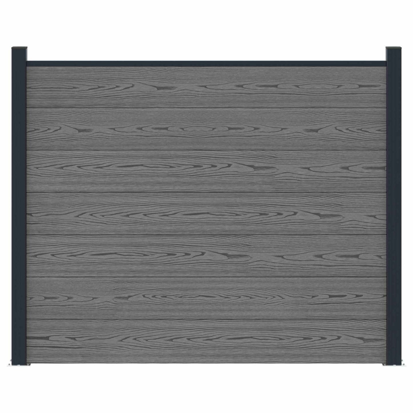 Hekpaneel WPC en Aluminium Grijs