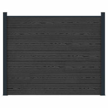 Hekpaneel WPC en Aluminium Zwart