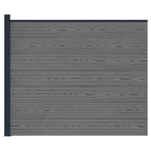 Hekpaneel WPC en Aluminium Grijs