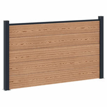Hekpaneel WPC en Aluminium Bruin