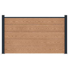 Hekpaneel WPC en Aluminium Bruin