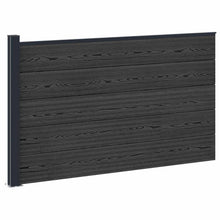 Hekpaneel WPC en Aluminium Zwart
