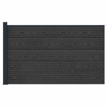 Hekpaneel WPC en Aluminium Zwart