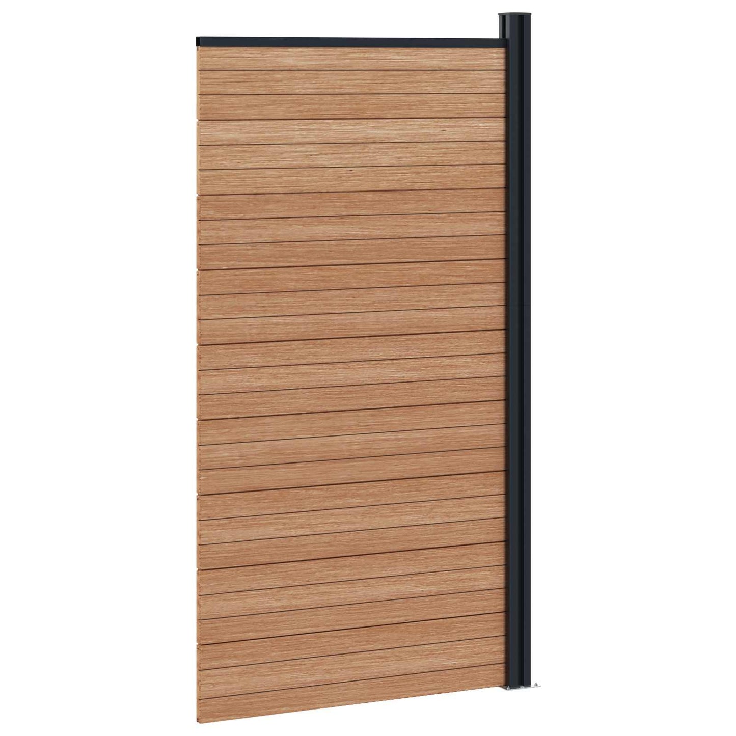Hekpaneel WPC en Aluminium Bruin