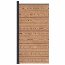 Hekpaneel WPC en Aluminium Bruin