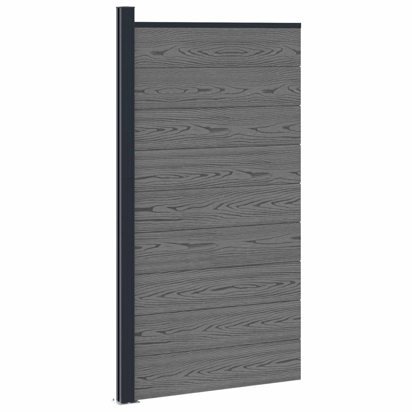 Hekpaneel WPC en Aluminium Grijs