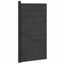 Hekpaneel WPC en Aluminium Zwart