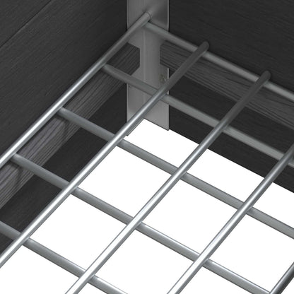 Verhoogde plantenbak Grijs 50 x 30 x 22 cm WPC en Aluminium